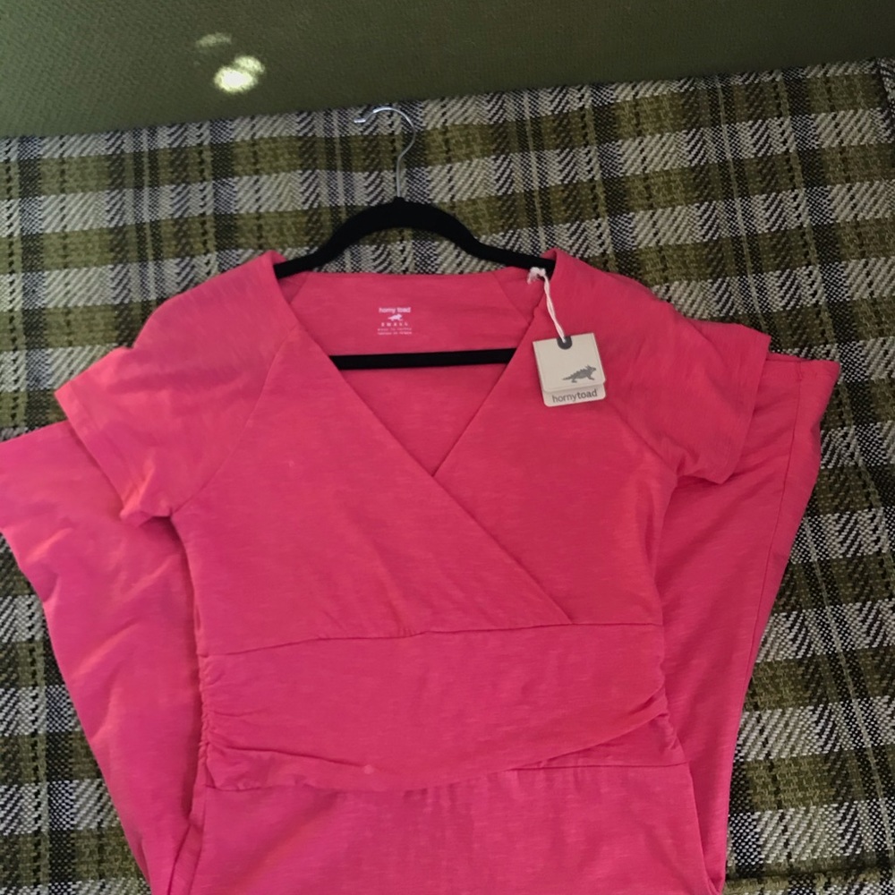 NWT Pink Horny Toad dress s. small